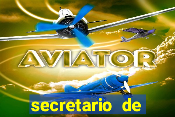 secretario de esporte salario